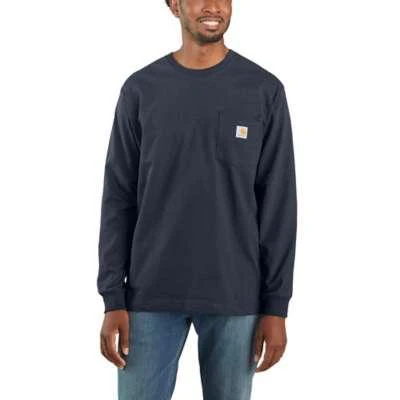 Carhartt Mens Big and Tall Loose Fit Heavyweight Longsleeve Pocket TShirt - Image 11