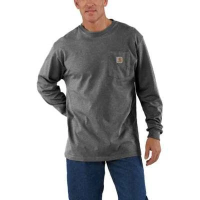 Carhartt Mens Big and Tall Loose Fit Heavyweight Longsleeve Pocket TShirt - Image 9